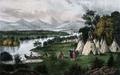 [Scenery of The Upper Mississippi, An Indian Village]