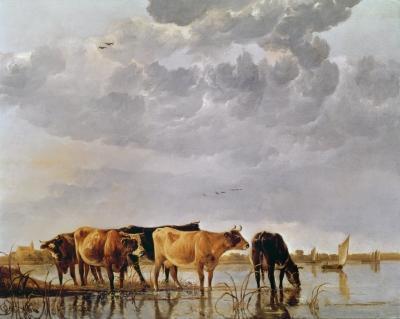 [Cuyp - Cows in a River] 
