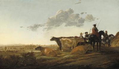 [Cuyp - Landscape with Herdsmen] 