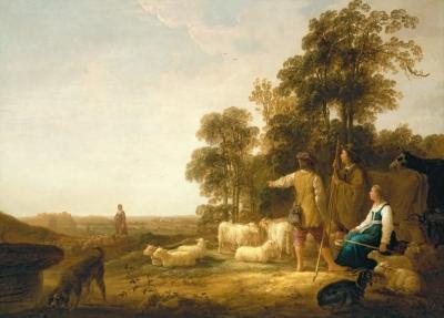 [Cuyp - Landscape with Shepherds and Shepherdesses] 