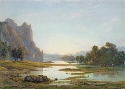 [Danby - Sunset over a River Landscape] 