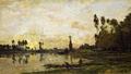 [Sunset on the Oise]