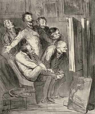 [Daumier - A travers les Ateliers. Fichtre!... Epatant!... Sapristi!] 