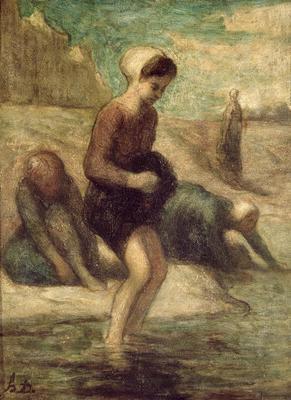 [Daumier - At the Water's Edge] 