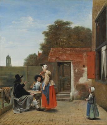 [De Hooch - A Dutch Courtyard] 