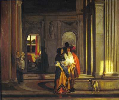[De Hooch - Leaving for the Walk] 