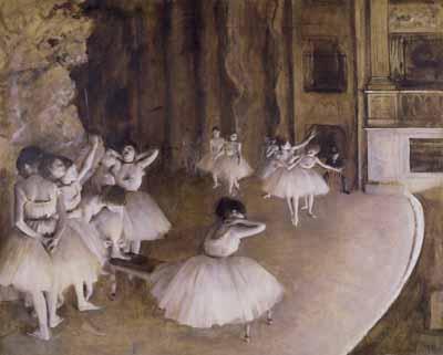 [Degas - Ballet Rehearsal on the Stage] 