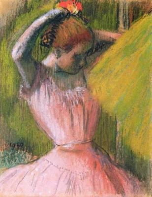 [Degas - Dancer Arranging her Hair] 