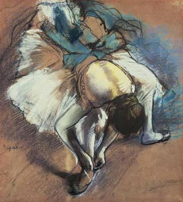 [Degas - Dancer Fastening her Pump] 