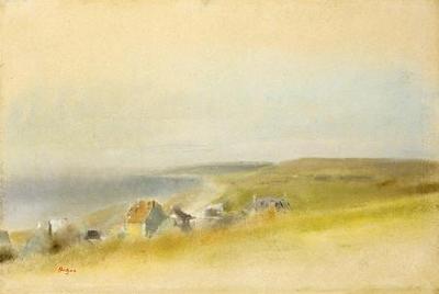 [Degas - Houses on the Cliff Edge at Villers-Sur-Mer] 