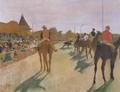 [Parade, or Race Horses in front of the Stands]