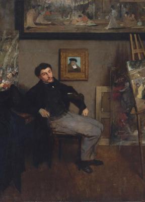 [Degas - Portrait of the painter Tissot] 