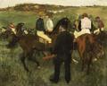 [Racehorses, Leaving the Weighing)]
