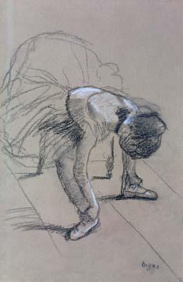 [Degas - Seated Dancer Adjusting Shoe] 