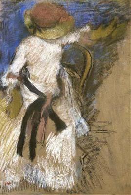 [Degas - Seated Woman in a White Dress] 