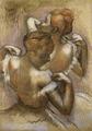 [Two Dancers of the Company Adjusting their Shoulder Straps]