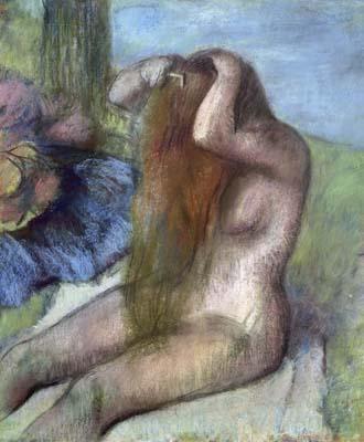 [Degas - Woman Doing her Hair] 