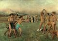 [Young Spartans Exercising]