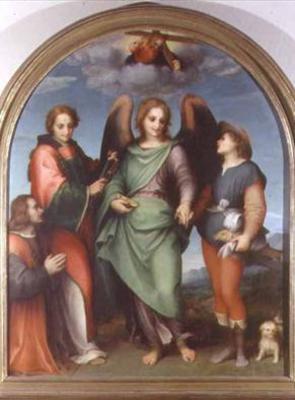 [Del Sarto - Archangel Raphael with Tobias, St Lawrence] 