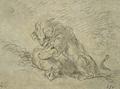 [Lion Consuming a Sheep]
