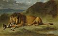 [Lion Devouring a Goat]