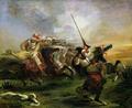 [Moroccan Horsemen in Military Action]
