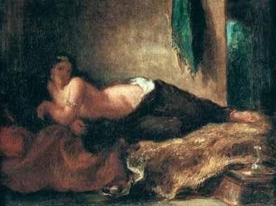 [Delacroix - Odalisque Lying on a Couch] 