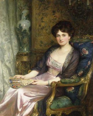 [Dicksee - Portrait of a Lady Said to Be the Artist's Wife] 