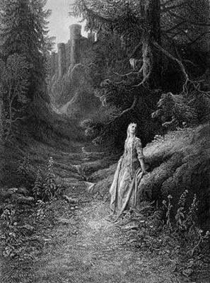 [Dore - Elaine on Road to Cave of Lancelot] 
