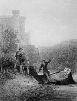 [Dore - Torre and Lavaine bid Farewell to Body of Elaine] 