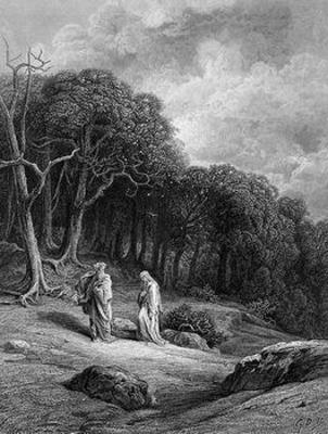 [Dore - Vivien and Merlin Enter the Woods] 