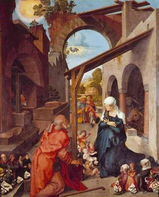 [Durer - Paumgartner Altarpiece, Birth of Christ] 