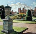 [The Parterre and Yew Pillars at Blickling Hall]