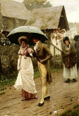 [Edmund Leighton - A Wet Sunday Morning] 
