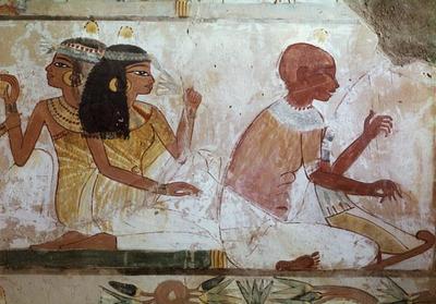 [Egyptian School - Blind Harpist] 