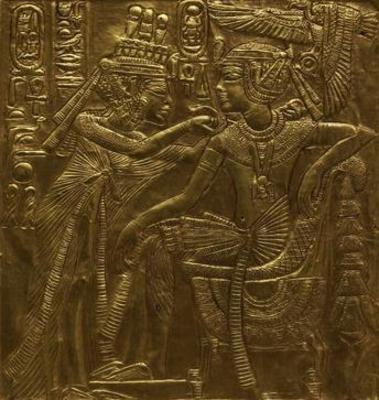 [Egyptian School - Tutankhamun and Ankhesenamun] 