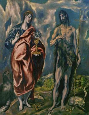[El Greco - Saints John the Baptist and John the Evangelist] 