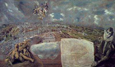[El Greco - View and Map of Toledo] 