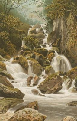 [English School - Lodore Falls, Derwentwater] 