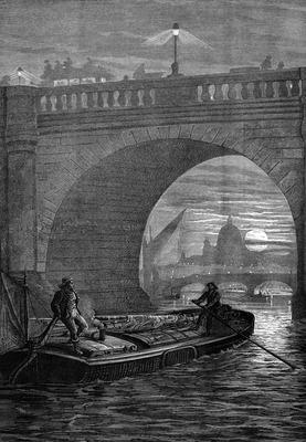 [English School - Waterloo Bridge by Night] 