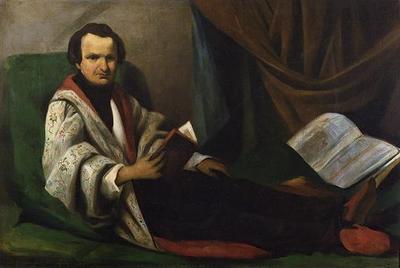[French School - Victor Hugo on his Divan] 