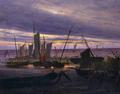 [Boats in the Harbour at Evening]