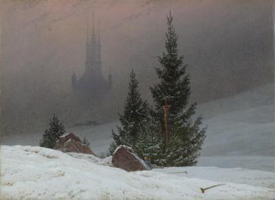 [Friedrich - Winter Landscape with Church] 