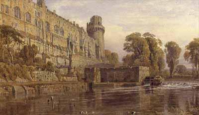 [Fripp - Warwick Castle from the Avon] 
