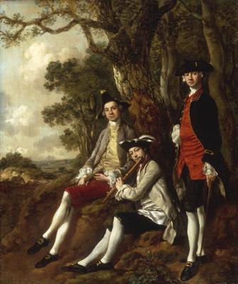 [Gainsborough - Portrait of Peter Darnell Muilman, Charles Crokatt and William Keable] 
