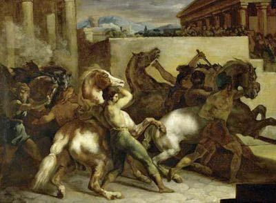 [Gericault - Race of the Riderless Horses in Rome] 