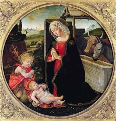 [Ghirlandaio - Madonna and Child with St John the Baptist] 