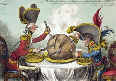 [Gillray - The Plumb-Pudding in Danger] 