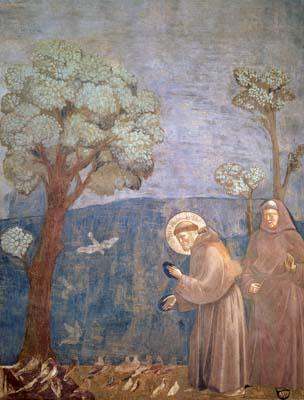 [Giotto - St. Francis Preaching to the Birds, 1297] 