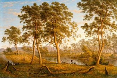 [Glover - Natives on the Ouse River, van Diemen&rsquo;s Land] 